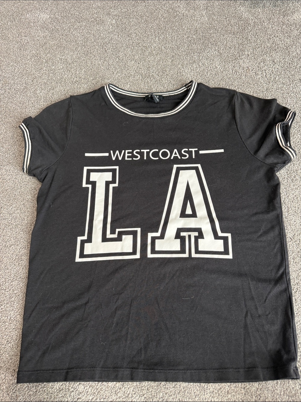 LA Black Graphic Short Sleeve Tee